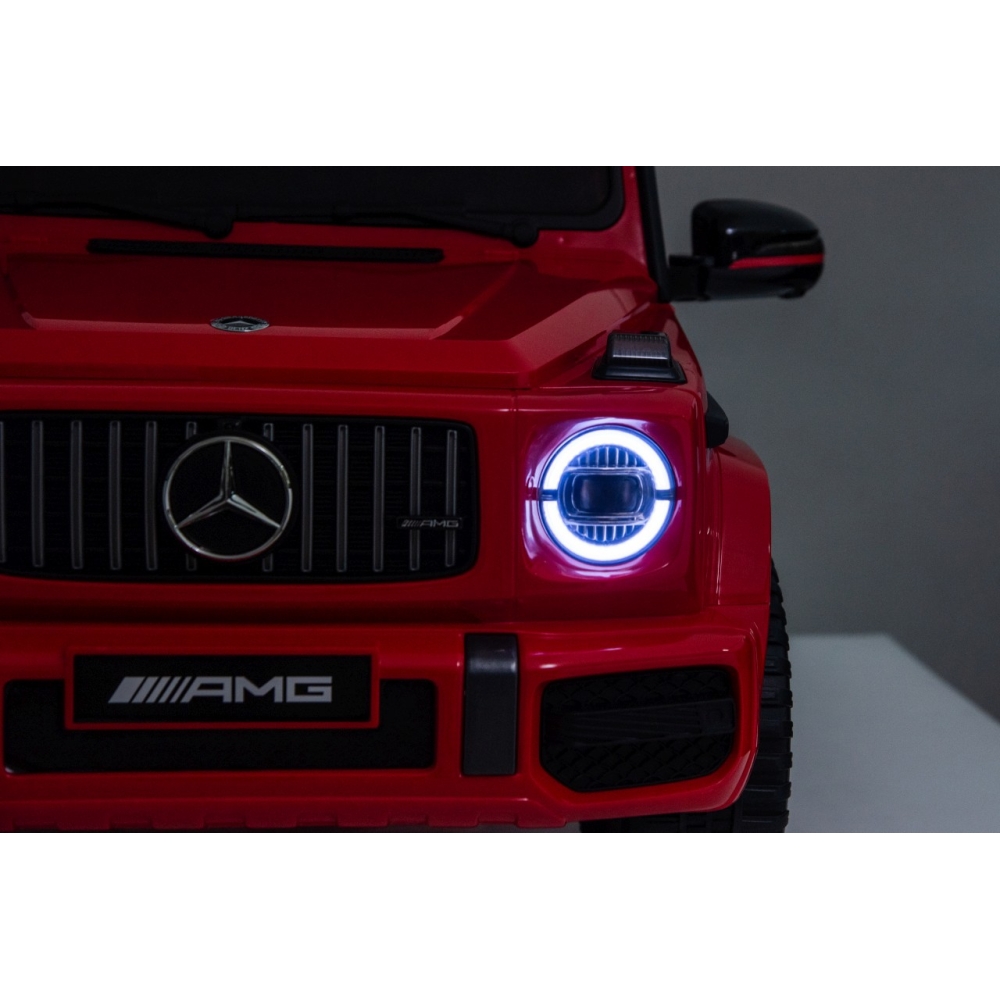 Elektromobilis Mercedes G63 AMG LIFT, Red-Elektromobiliai vaikams, Visureigiai-e-vaikas