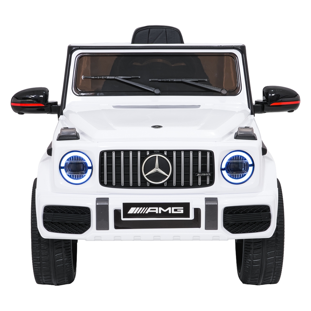 Elektromobilis Mercedes G63 AMG LIFT, White-Elektromobiliai vaikams, Visureigiai-e-vaikas