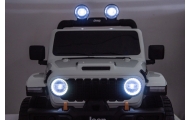 Elektromobilis Jeep Wrangler Rubicon LIFT, White-Elektromobiliai vaikams, Visureigiai-e-vaikas