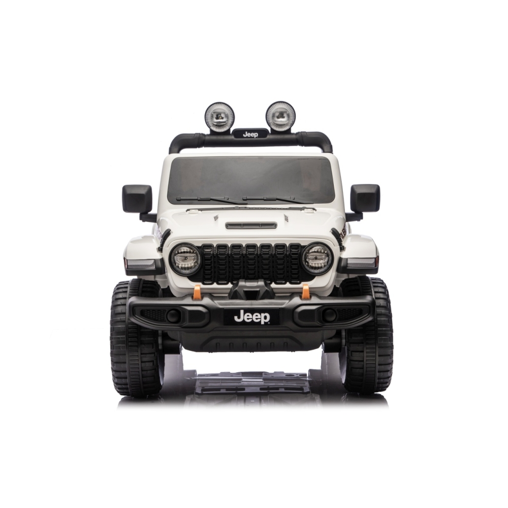 Elektromobilis Jeep Wrangler Rubicon LIFT, White-Elektromobiliai vaikams, Visureigiai-e-vaikas