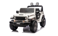 Elektromobilis Jeep Wrangler Rubicon LIFT, White-Elektromobiliai vaikams, Visureigiai-e-vaikas