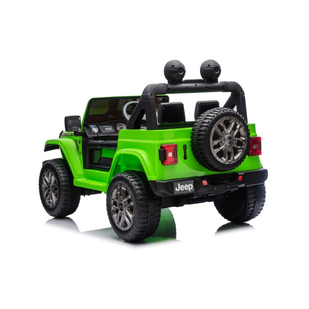Elektromobilis Jeep Wrangler Rubicon LIFT, Green-Elektromobiliai vaikams, Visureigiai-e-vaikas