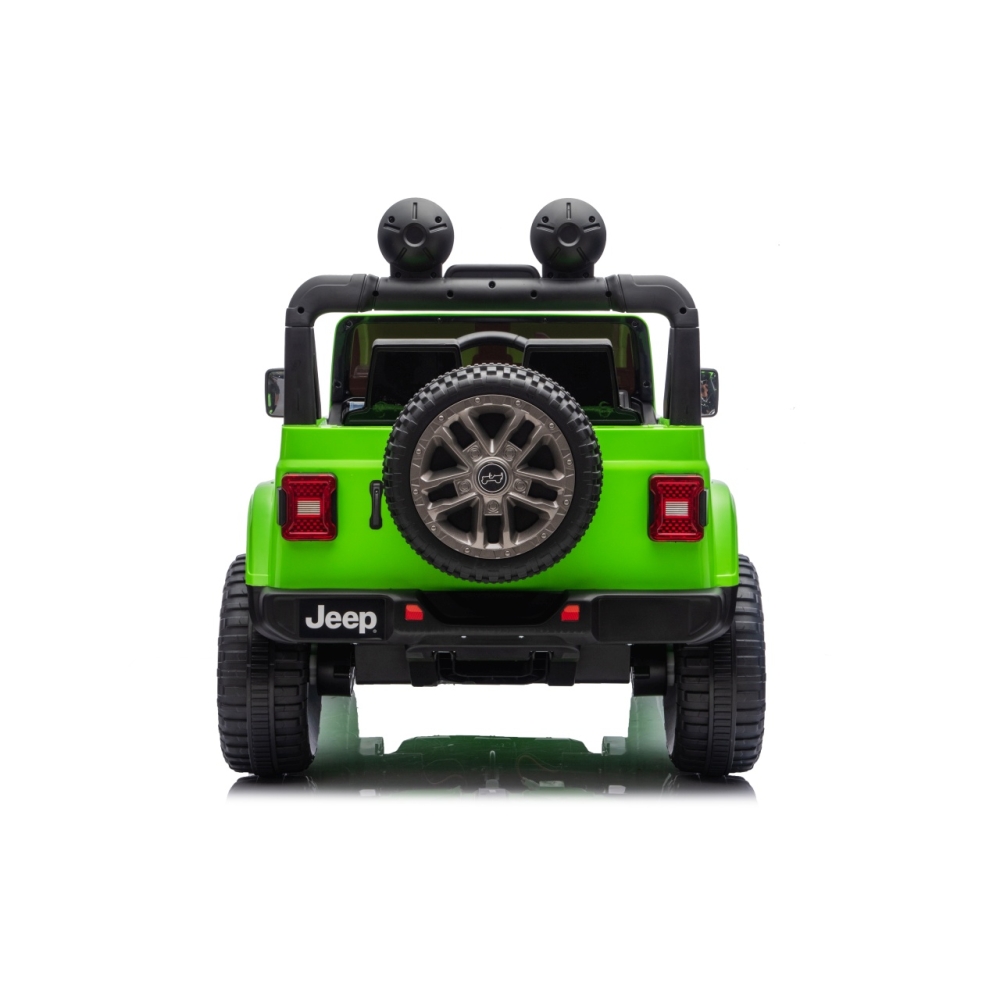 Elektromobilis Jeep Wrangler Rubicon LIFT, Green-Elektromobiliai vaikams, Visureigiai-e-vaikas