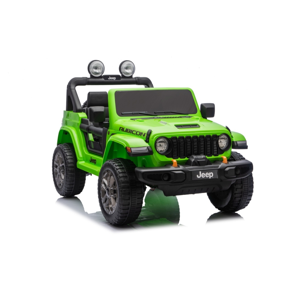 Elektromobilis Jeep Wrangler Rubicon LIFT, Green-Elektromobiliai vaikams, Visureigiai-e-vaikas