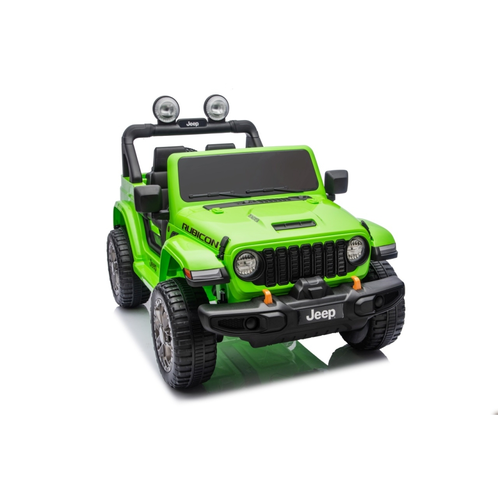 Elektromobilis Jeep Wrangler Rubicon LIFT, Green-Elektromobiliai vaikams, Visureigiai-e-vaikas