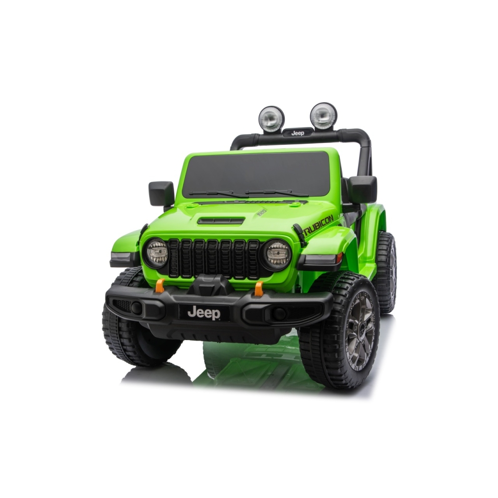 Elektromobilis Jeep Wrangler Rubicon LIFT, Green-Elektromobiliai vaikams, Visureigiai-e-vaikas