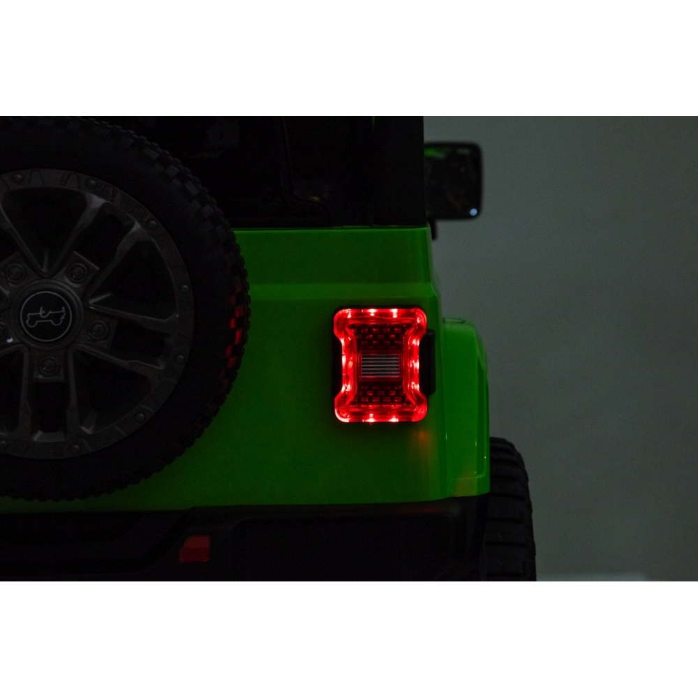Elektromobilis Jeep Wrangler Rubicon LIFT, Green-Elektromobiliai vaikams, Visureigiai-e-vaikas