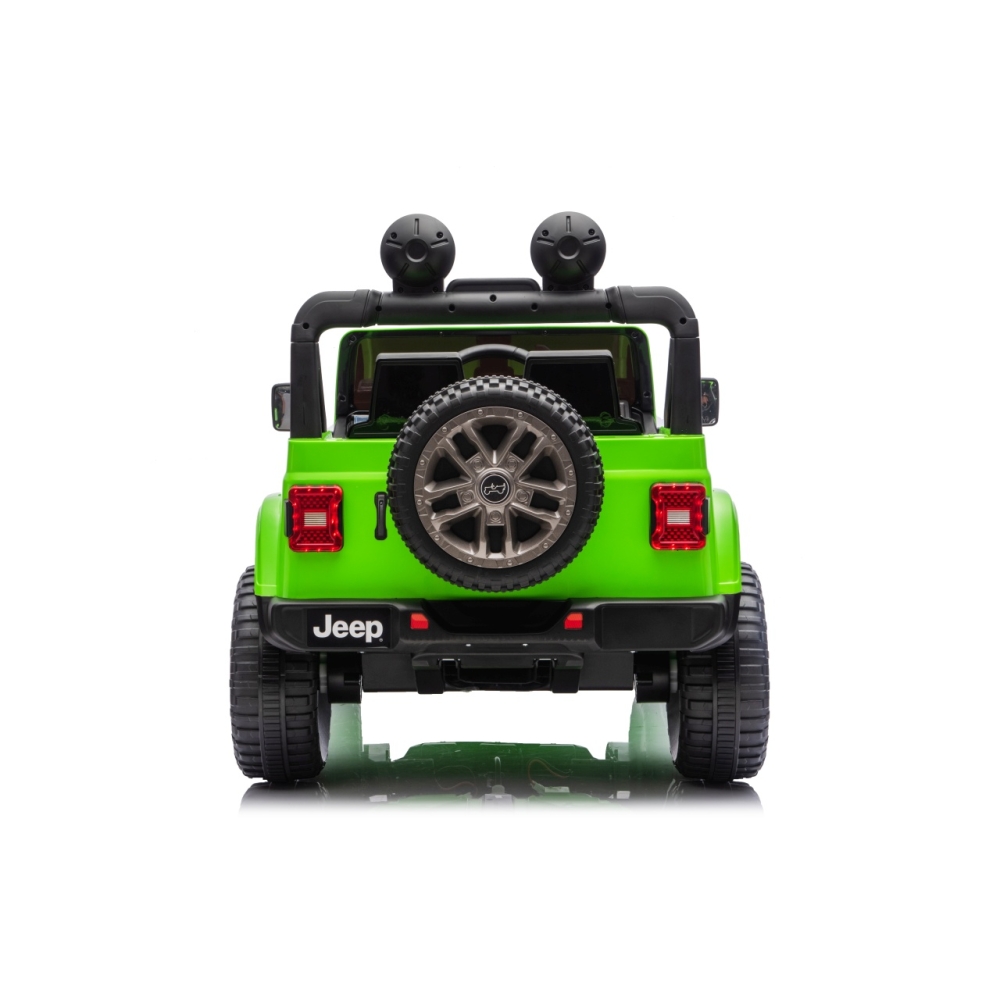 Elektromobilis Jeep Wrangler Rubicon LIFT, Green-Elektromobiliai vaikams, Visureigiai-e-vaikas