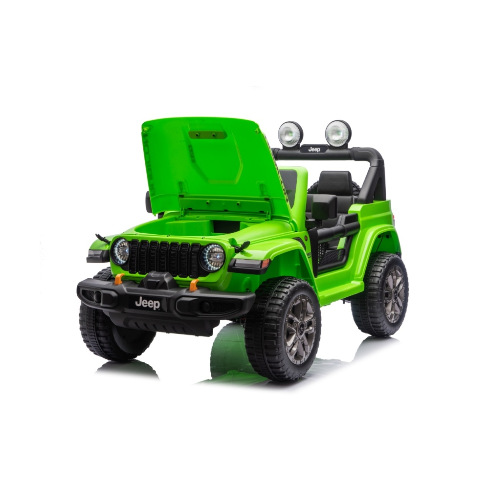 Elektromobilis Jeep Wrangler Rubicon LIFT, Green-Elektromobiliai vaikams, Visureigiai-e-vaikas