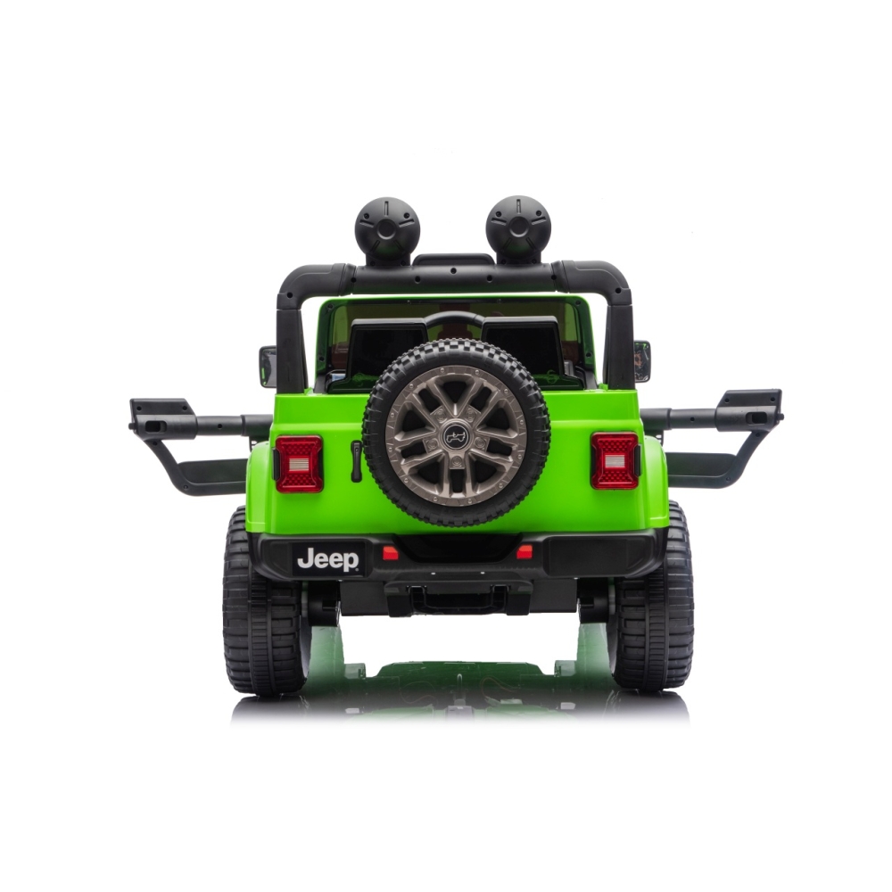 Elektromobilis Jeep Wrangler Rubicon LIFT, Green-Elektromobiliai vaikams, Visureigiai-e-vaikas