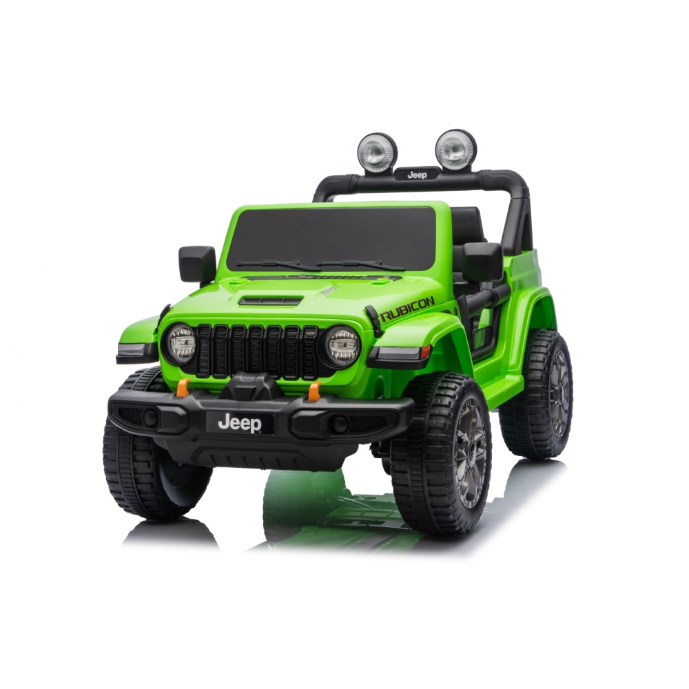Elektromobilis Jeep Wrangler Rubicon LIFT, Green-Elektromobiliai vaikams, Visureigiai-e-vaikas