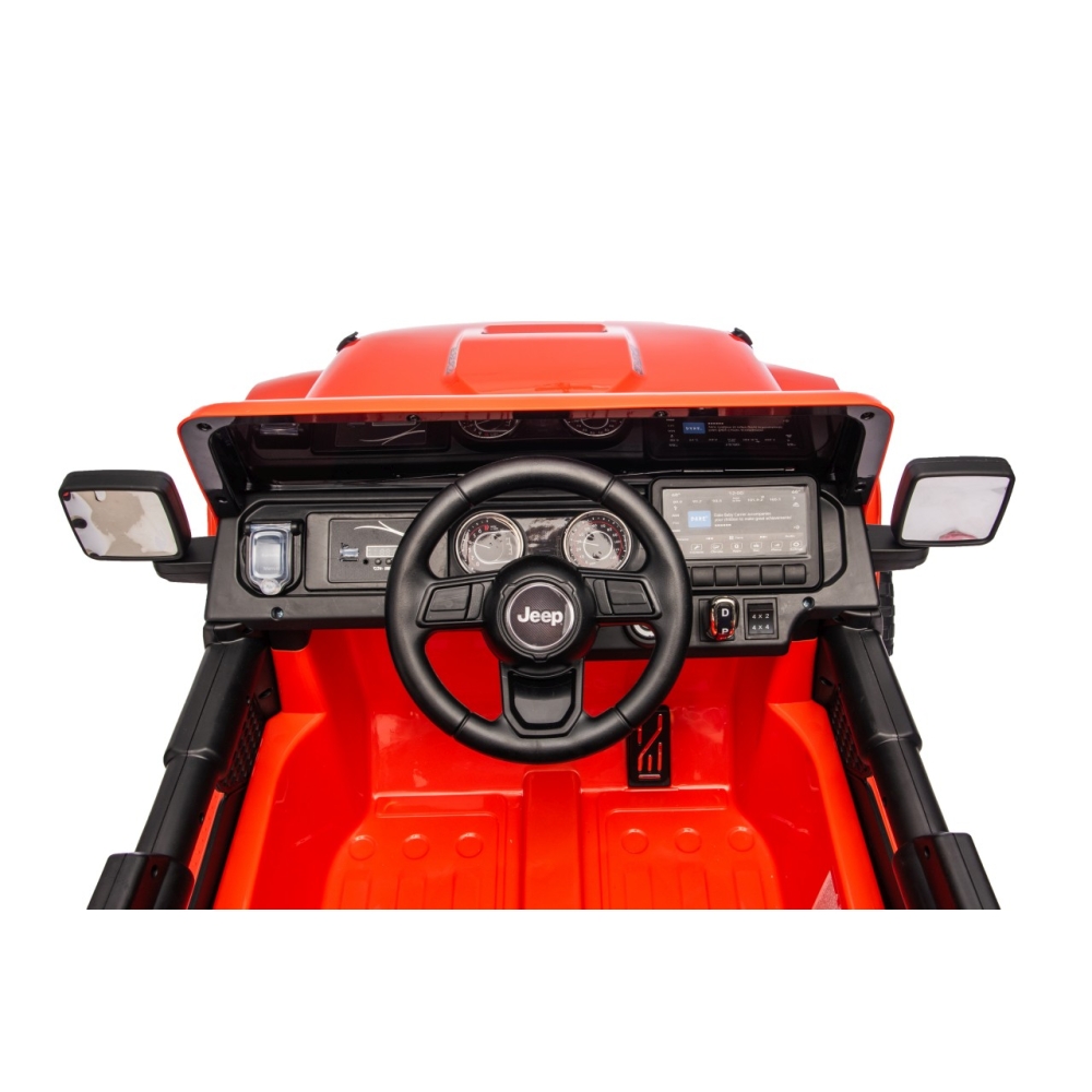 Elektromobilis Jeep Wrangler Rubicon LIFT, Orange-Elektromobiliai vaikams, Visureigiai-e-vaikas