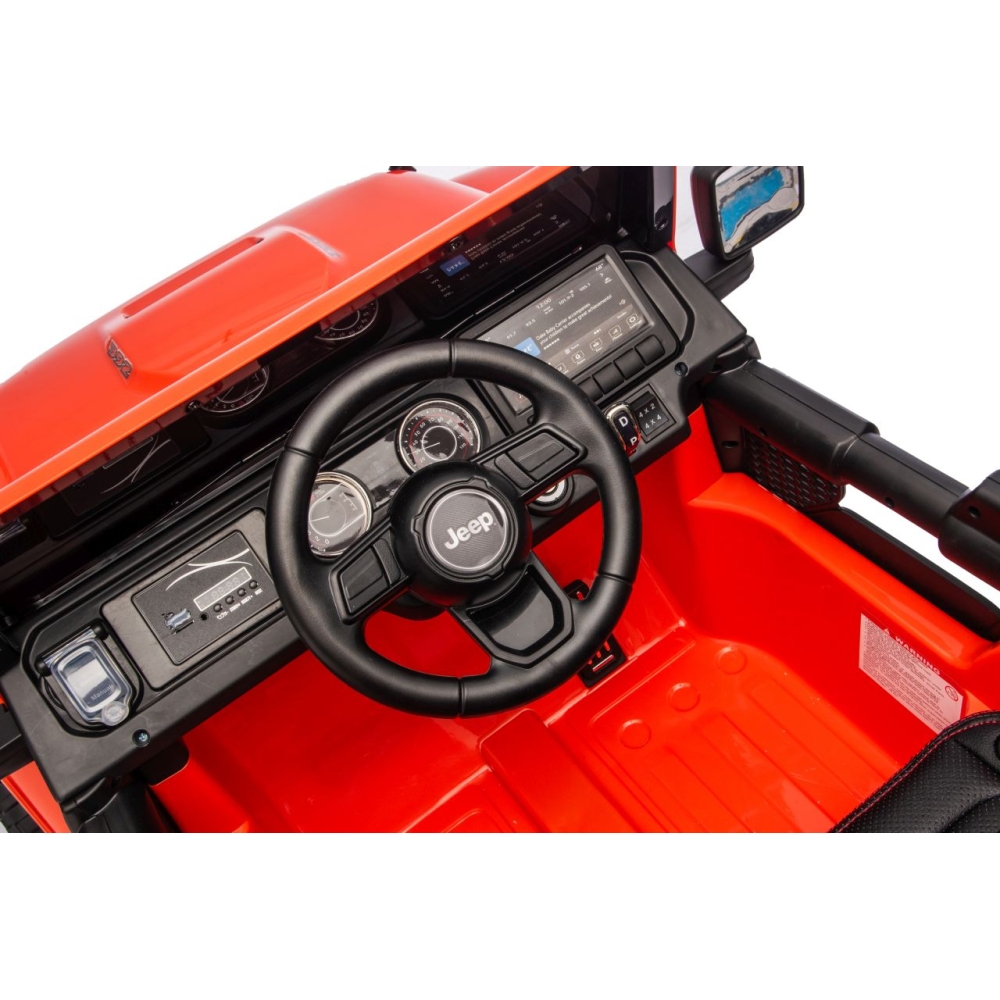 Elektromobilis Jeep Wrangler Rubicon LIFT, Orange-Elektromobiliai vaikams, Visureigiai-e-vaikas