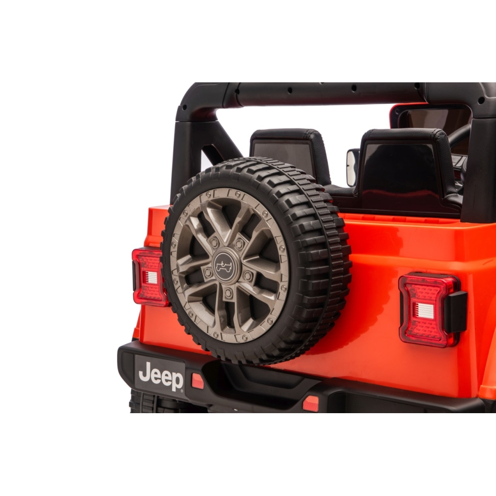 Elektromobilis Jeep Wrangler Rubicon LIFT, Orange-Elektromobiliai vaikams, Visureigiai-e-vaikas
