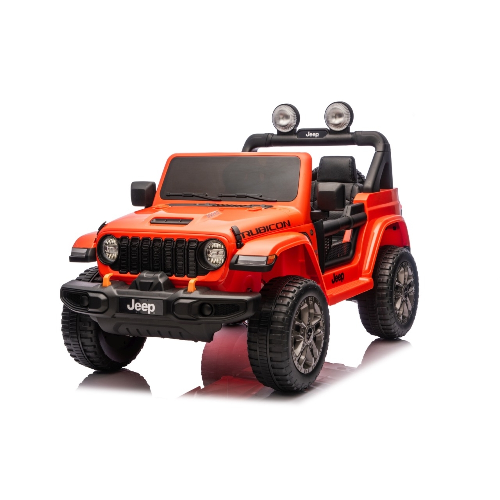 Elektromobilis Jeep Wrangler Rubicon LIFT, Orange-Elektromobiliai vaikams, Visureigiai-e-vaikas