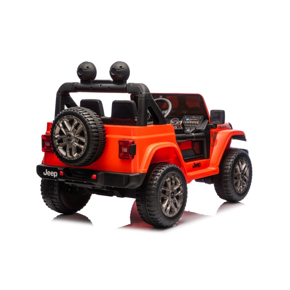 Elektromobilis Jeep Wrangler Rubicon LIFT, Orange-Elektromobiliai vaikams, Visureigiai-e-vaikas