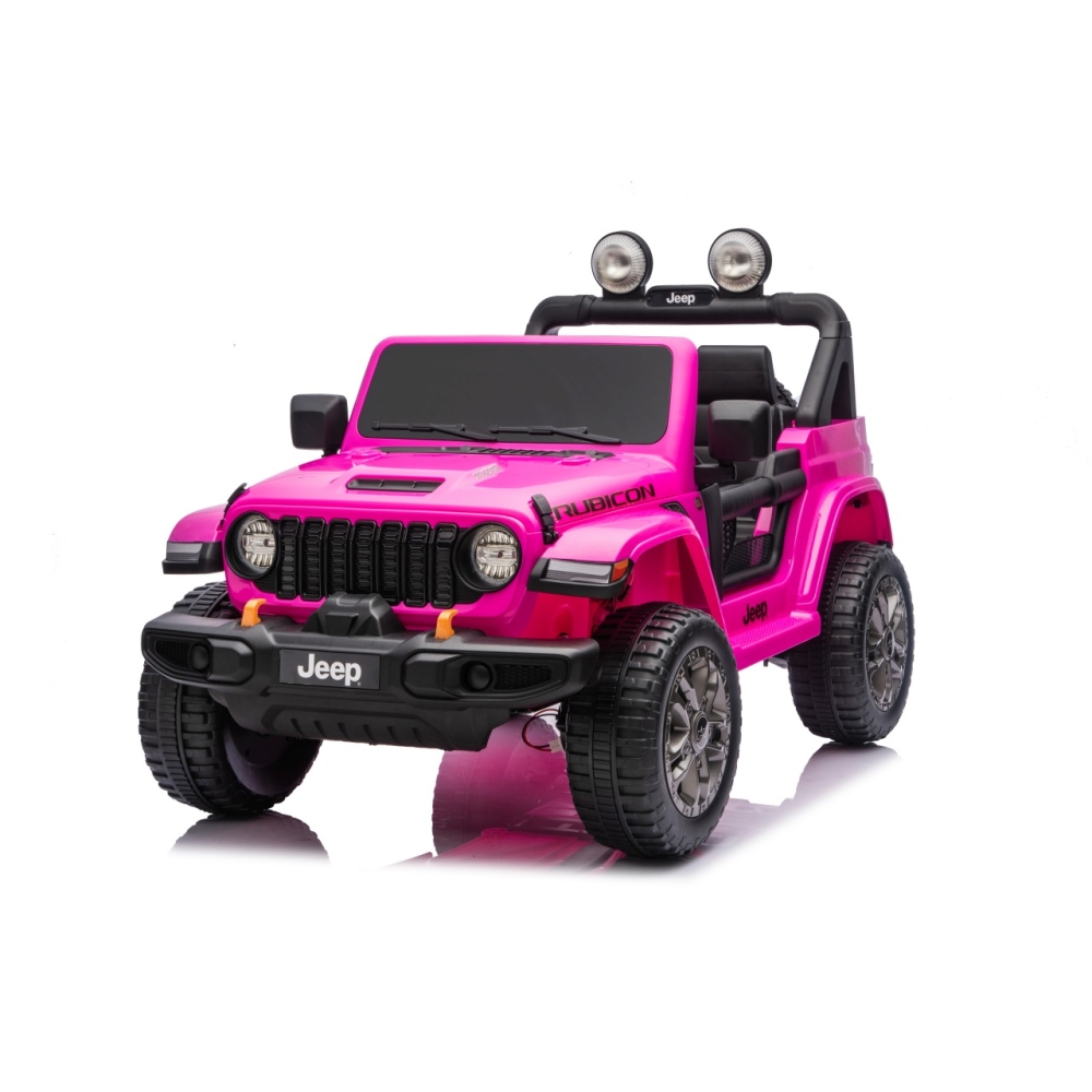Elektromobilis Jeep Wrangler Rubicon LIFT, Pink-Elektromobiliai vaikams, Visureigiai-e-vaikas