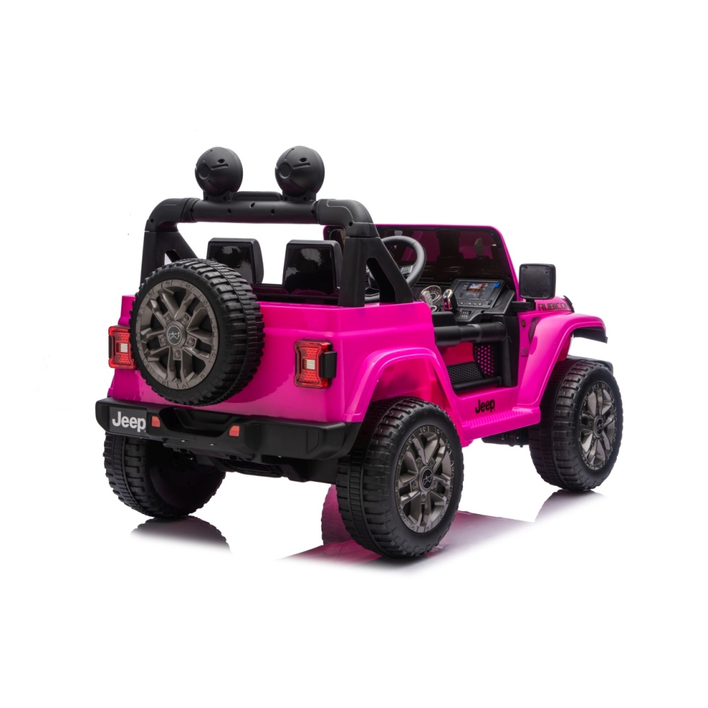 Elektromobilis Jeep Wrangler Rubicon LIFT, Pink-Elektromobiliai vaikams, Visureigiai-e-vaikas