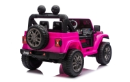 Elektromobilis Jeep Wrangler Rubicon LIFT, Pink-Elektromobiliai vaikams, Visureigiai-e-vaikas
