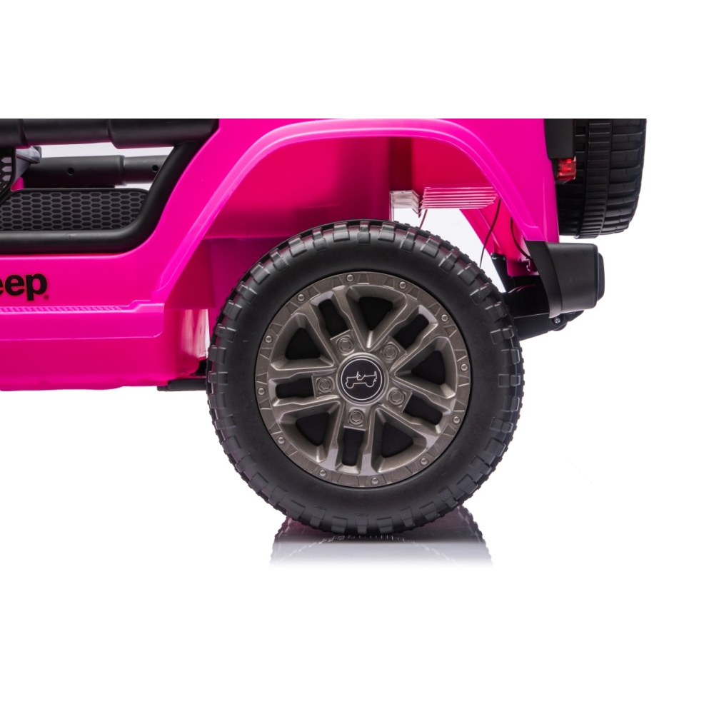Elektromobilis Jeep Wrangler Rubicon LIFT, Pink-Elektromobiliai vaikams, Visureigiai-e-vaikas