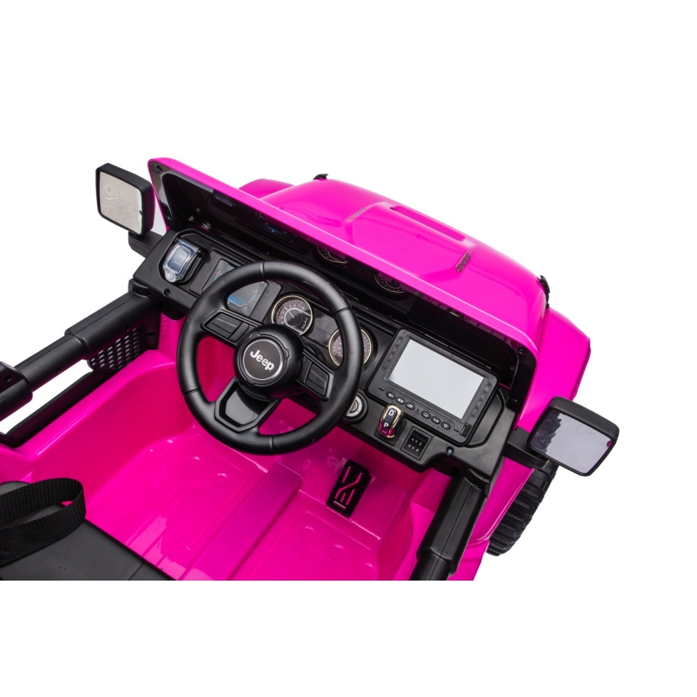 Elektromobilis Jeep Wrangler Rubicon LIFT, Pink-Elektromobiliai vaikams, Visureigiai-e-vaikas