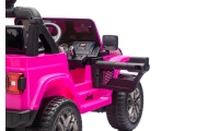 Elektromobilis Jeep Wrangler Rubicon LIFT, Pink-Elektromobiliai vaikams, Visureigiai-e-vaikas