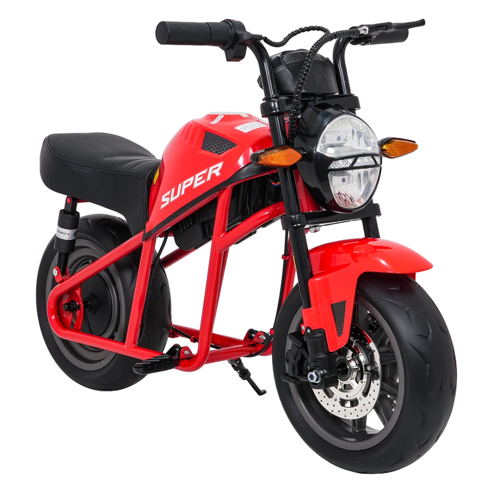 Elektrinis motociklas SUPERMOTO, Red-Elektromobiliai vaikams, Motociklai-e-vaikas