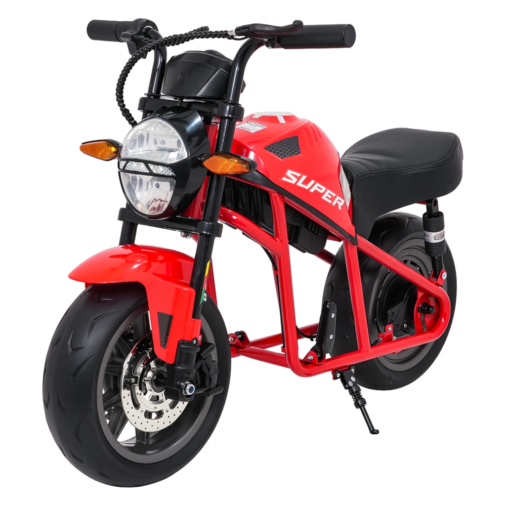 Elektrinis motociklas SUPERMOTO, Red-Elektromobiliai vaikams, Motociklai-e-vaikas