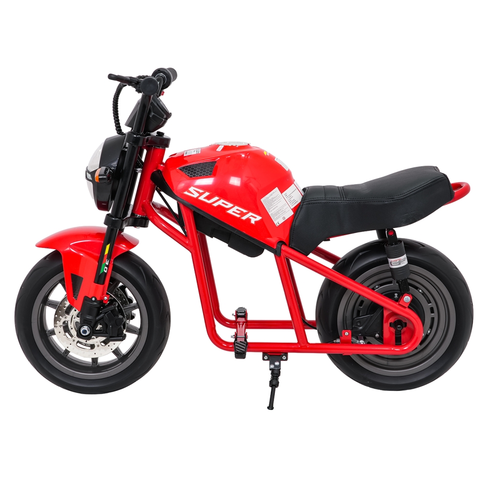 Elektrinis motociklas SUPERMOTO, Red-Elektromobiliai vaikams, Motociklai-e-vaikas