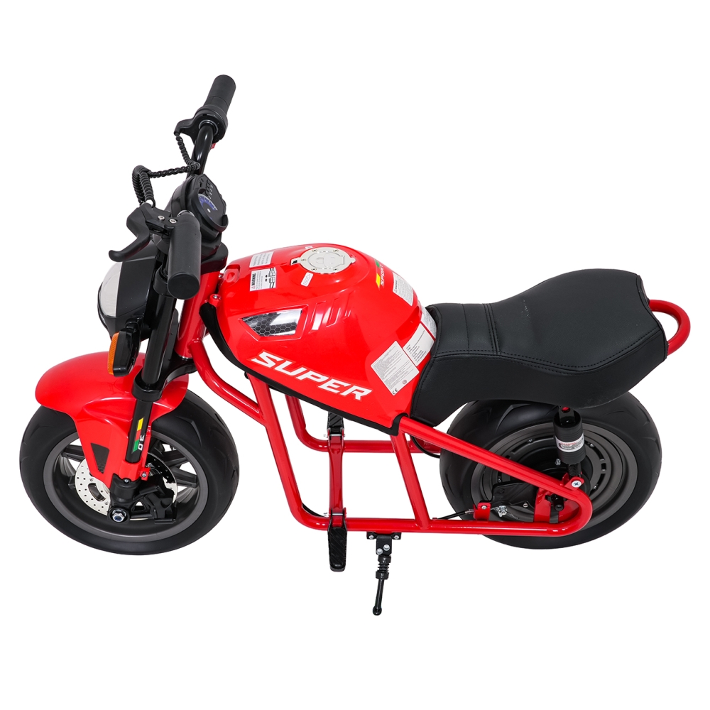 Elektrinis motociklas SUPERMOTO, Red-Elektromobiliai vaikams, Motociklai-e-vaikas