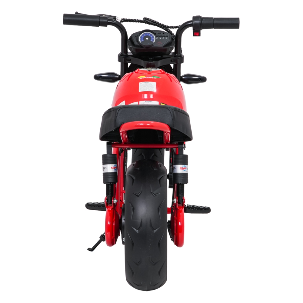 Elektrinis motociklas SUPERMOTO, Red-Elektromobiliai vaikams, Motociklai-e-vaikas