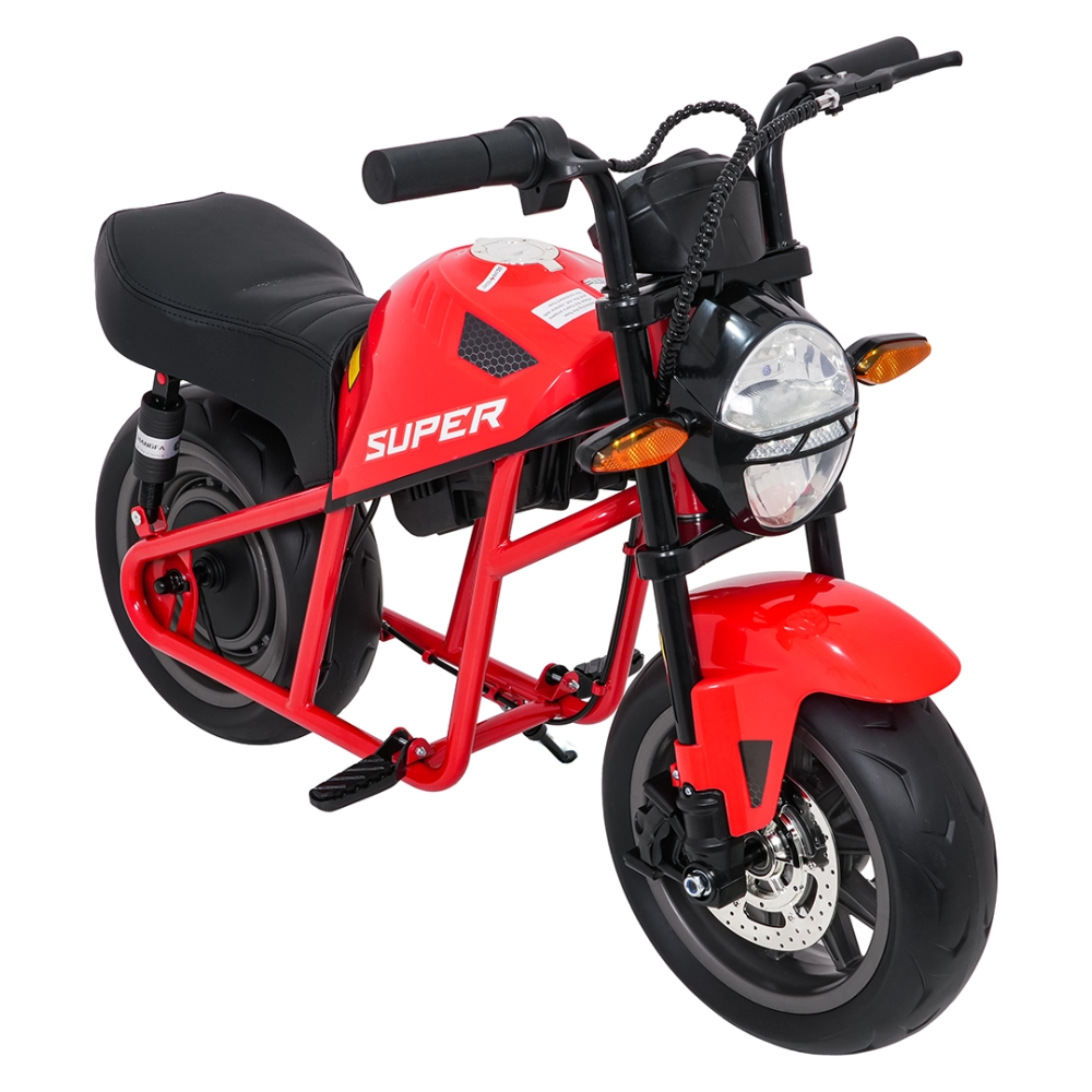 Elektrinis motociklas SUPERMOTO, Red-Elektromobiliai vaikams, Motociklai-e-vaikas