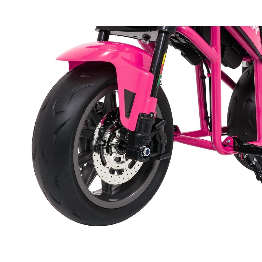 Elektrinis motociklas SUPERMOTO, Pink-Elektromobiliai vaikams, Motociklai-e-vaikas