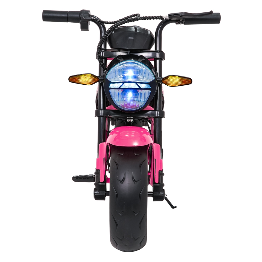 Elektrinis motociklas SUPERMOTO, Pink-Elektromobiliai vaikams, Motociklai-e-vaikas