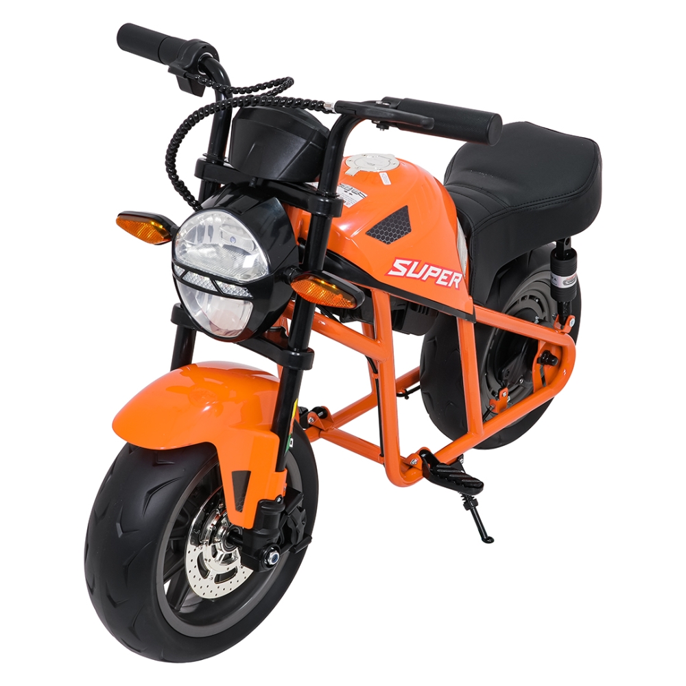 Elektrinis motociklas SUPERMOTO, Orange-Elektromobiliai vaikams, Motociklai-e-vaikas