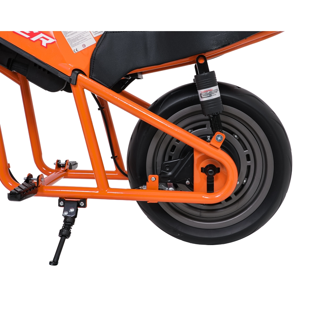 Elektrinis motociklas SUPERMOTO, Orange-Elektromobiliai vaikams, Motociklai-e-vaikas
