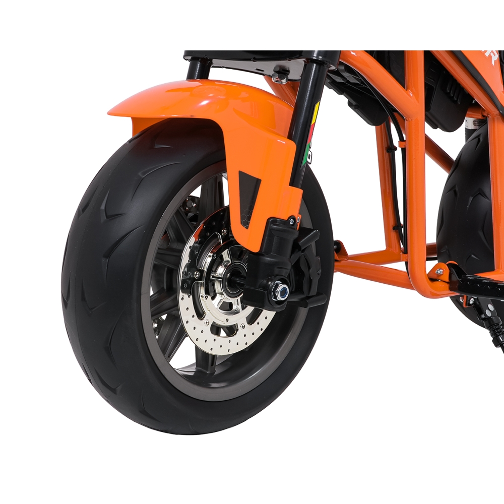 Elektrinis motociklas SUPERMOTO, Orange-Elektromobiliai vaikams, Motociklai-e-vaikas