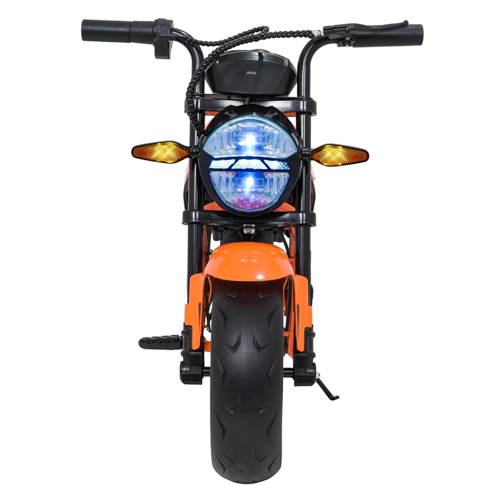 Elektrinis motociklas SUPERMOTO, Orange-Elektromobiliai vaikams, Motociklai-e-vaikas