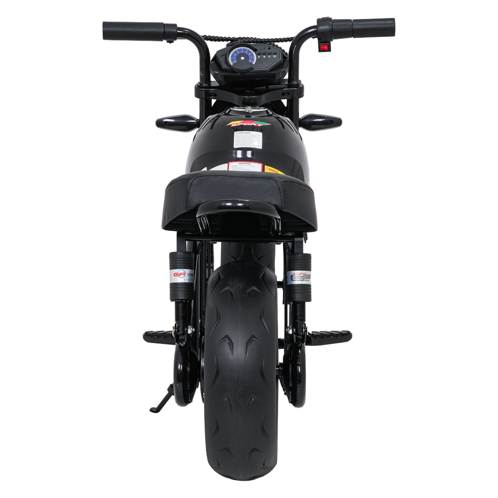 Elektrinis motociklas SUPERMOTO, Black-Elektromobiliai vaikams, Motociklai-e-vaikas