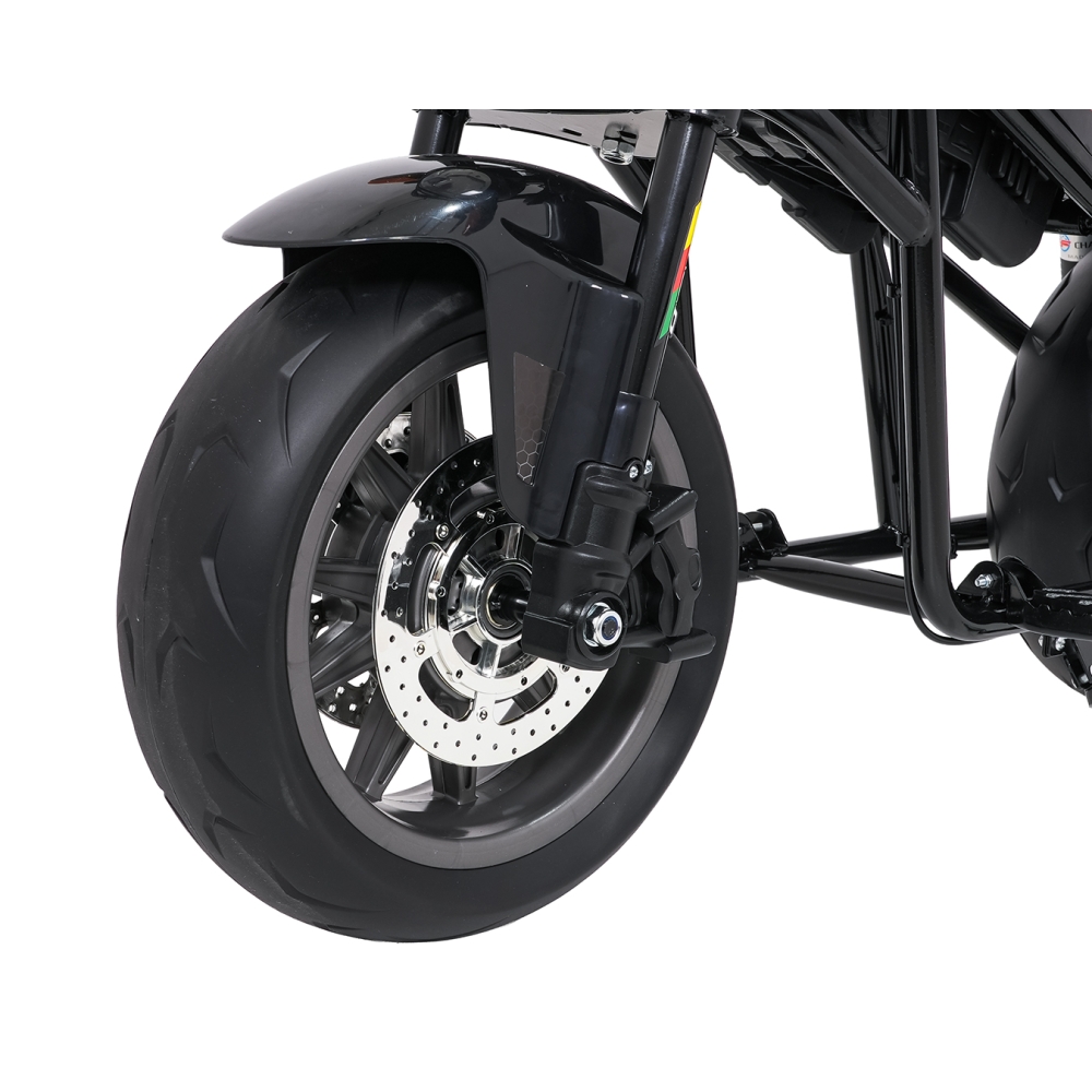 Elektrinis motociklas SUPERMOTO, Black-Elektromobiliai vaikams, Motociklai-e-vaikas
