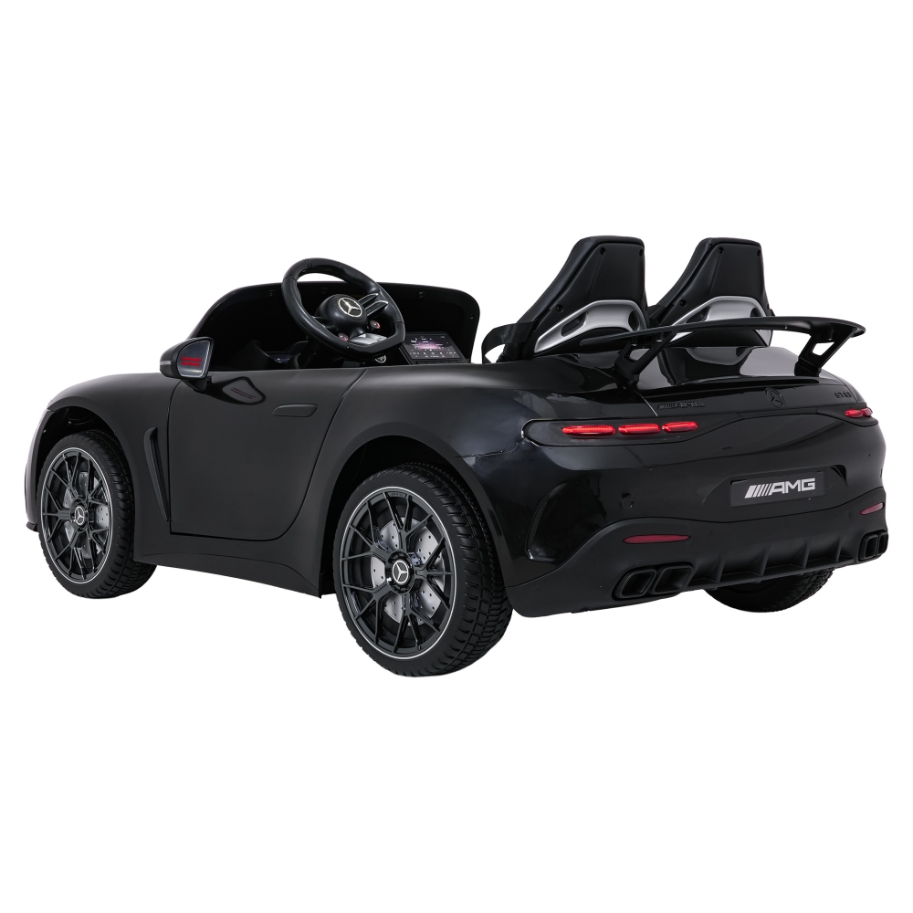 Dvivietis elektromobilis Mercedes-Benz GT63 AMG, Black-Elektromobiliai vaikams, Mašinos-e-vaikas