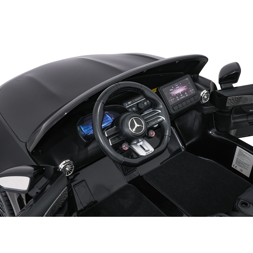 Dvivietis elektromobilis Mercedes-Benz GT63 AMG, Black-Elektromobiliai vaikams, Mašinos-e-vaikas