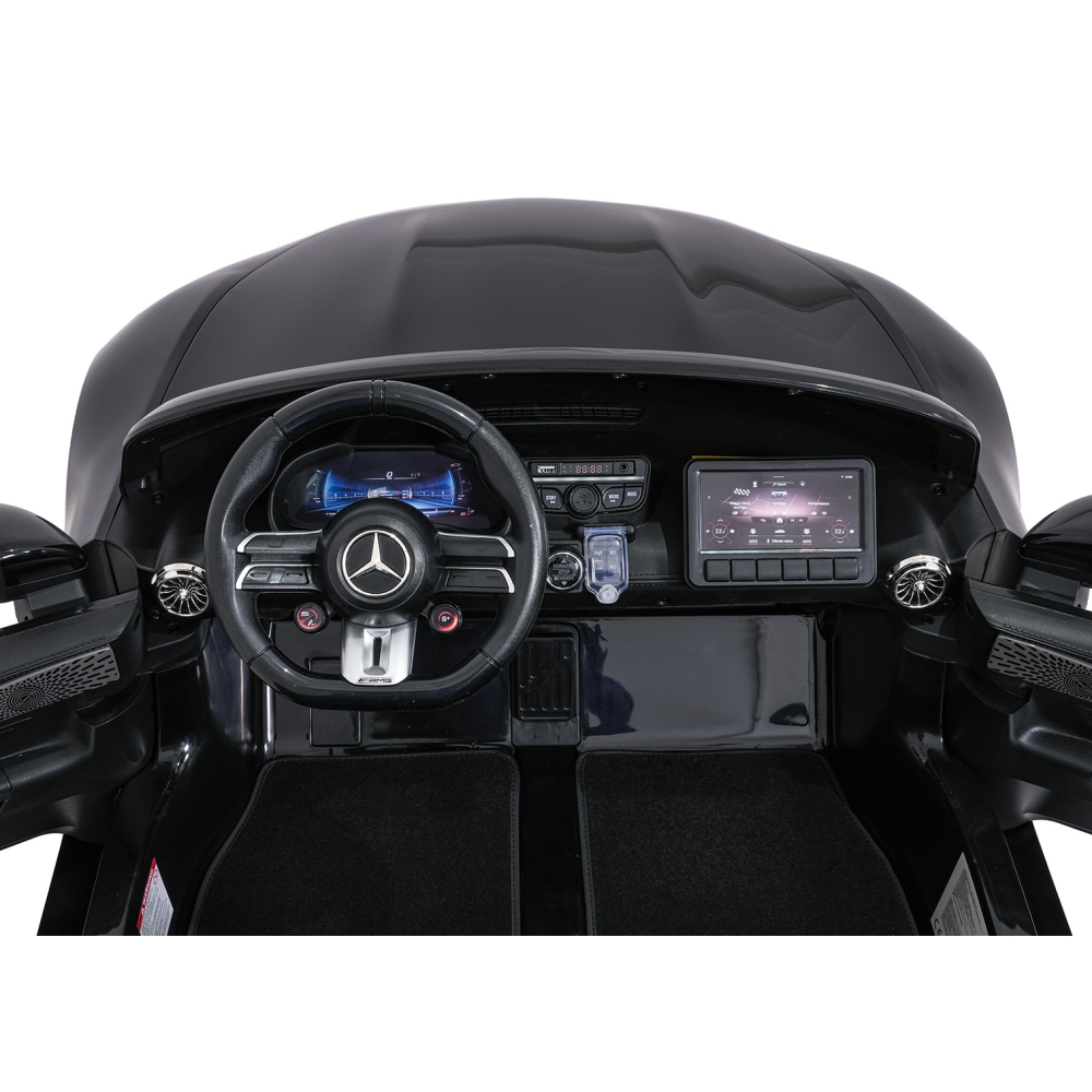 Dvivietis elektromobilis Mercedes-Benz GT63 AMG, Black-Elektromobiliai vaikams, Mašinos-e-vaikas