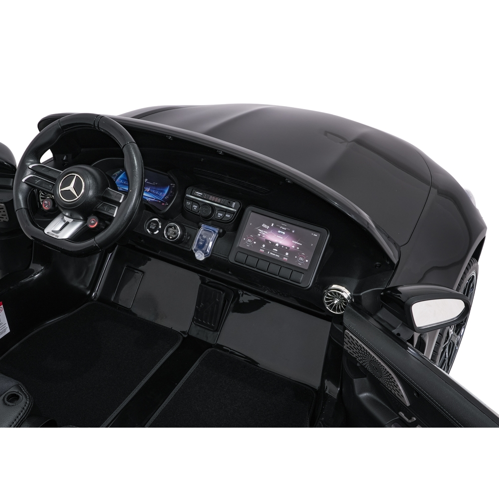 Dvivietis elektromobilis Mercedes-Benz GT63 AMG, Black-Elektromobiliai vaikams, Mašinos-e-vaikas