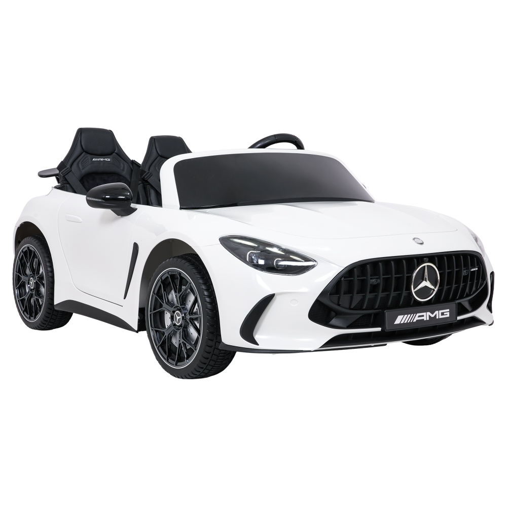 Dvivietis elektromobilis Mercedes-Benz GT63 AMG, White-Elektromobiliai vaikams, Mašinos-e-vaikas