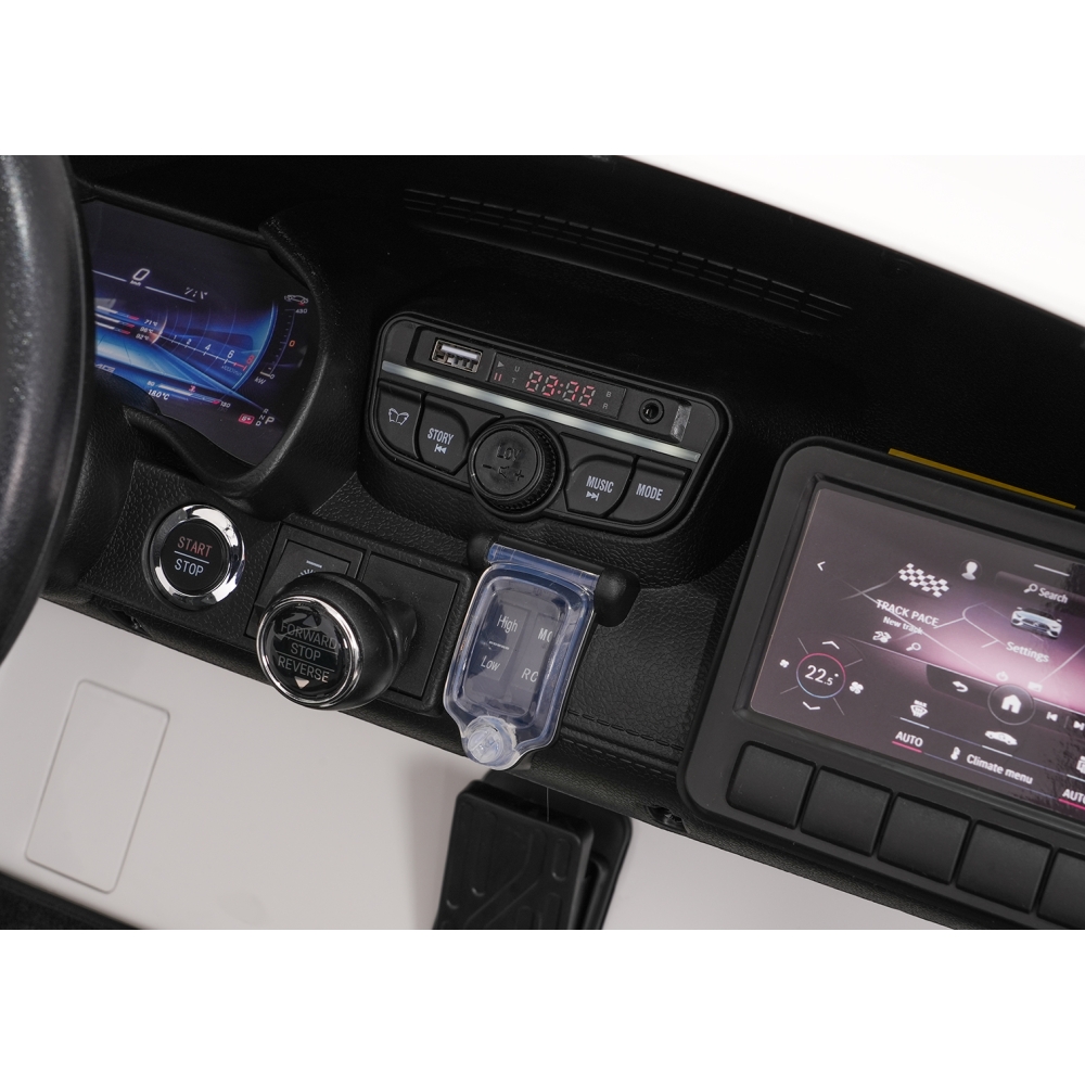 Dvivietis elektromobilis Mercedes-Benz GT63 AMG, White-Elektromobiliai vaikams, Mašinos-e-vaikas