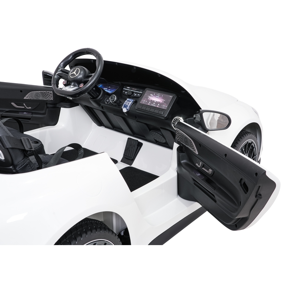 Dvivietis elektromobilis Mercedes-Benz GT63 AMG, White-Elektromobiliai vaikams, Mašinos-e-vaikas