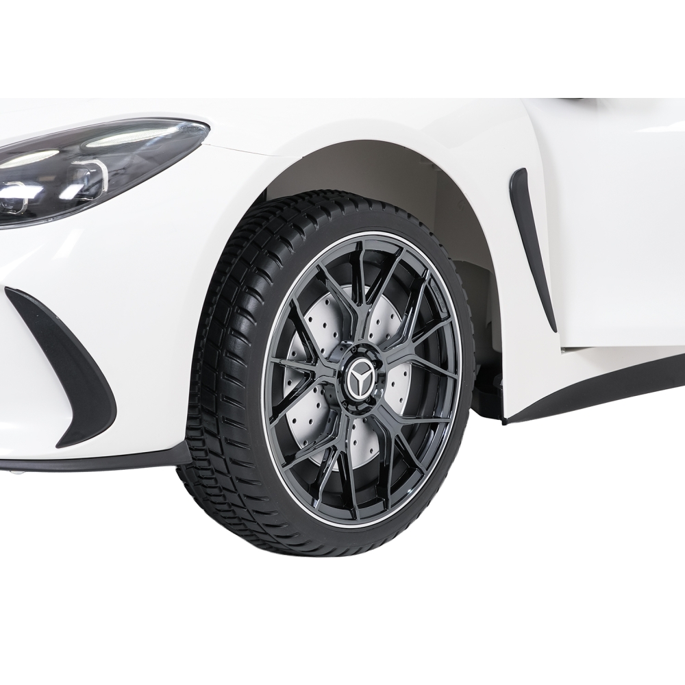 Dvivietis elektromobilis Mercedes-Benz GT63 AMG, White-Elektromobiliai vaikams, Mašinos-e-vaikas