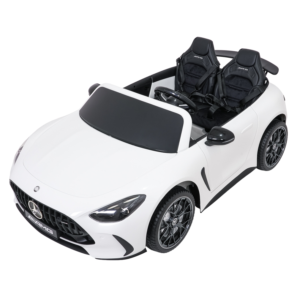 Dvivietis elektromobilis Mercedes-Benz GT63 AMG, White-Elektromobiliai vaikams, Mašinos-e-vaikas