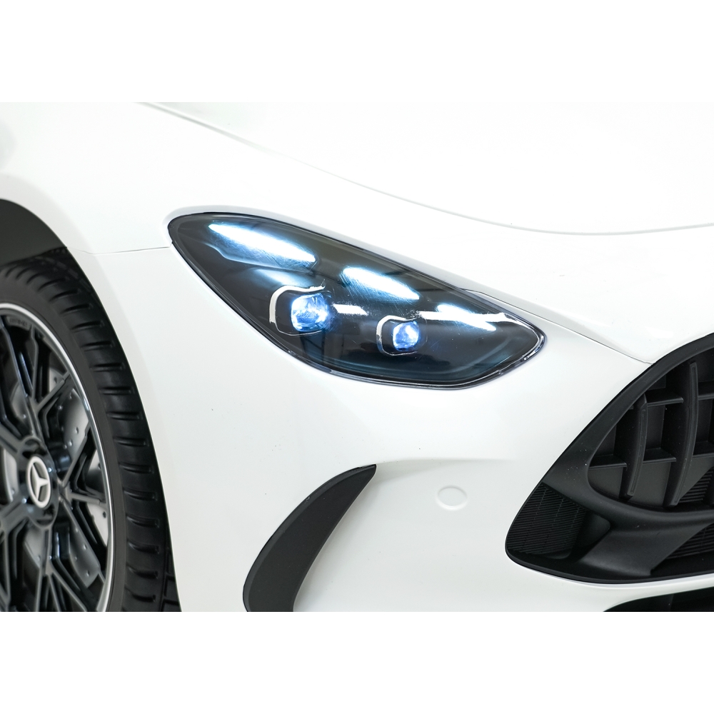 Dvivietis elektromobilis Mercedes-Benz GT63 AMG, White-Elektromobiliai vaikams, Mašinos-e-vaikas